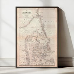 Det Baltiske Hav 1862 - Skort