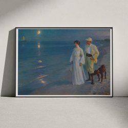 Skagen strand 1899 - Kryer plakat