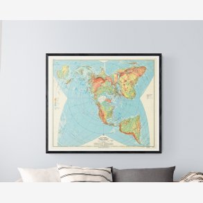 US Air Force 1961 - Verdenskort - 5950 cm