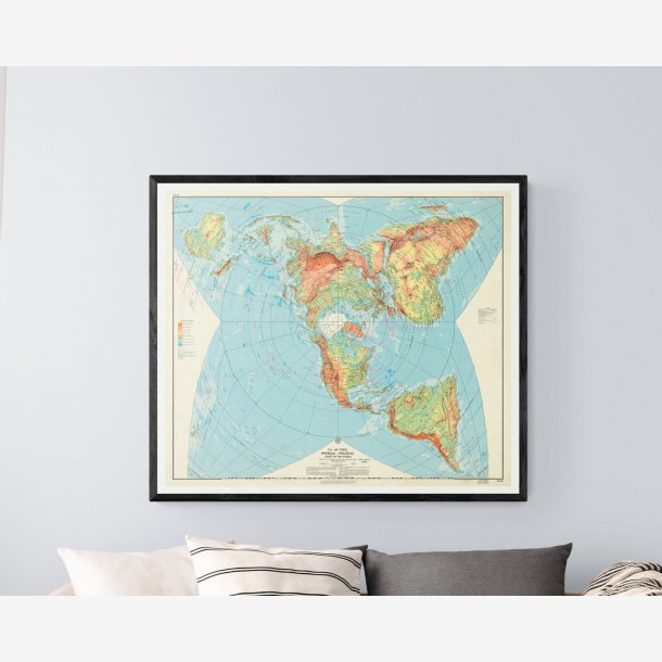 US Air Force 1961 - Verdenskort - 5950 cm