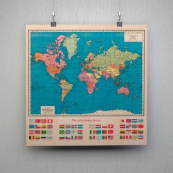 Flags of Nations - Verdenskort