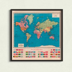 Flags of Nations - Verdenskort