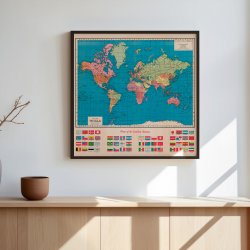 Flags of Nations - Verdenskort