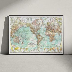 National Geographic 1957 - Verdenskort