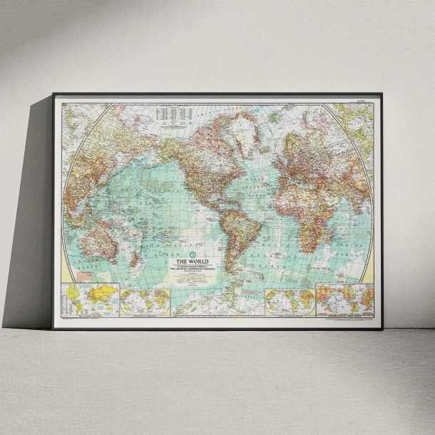 National Geographic 1957 - Verdenskort