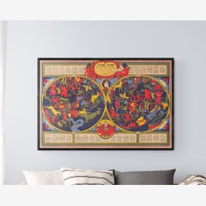 Shurtleff's Stjernekort 1930 -  Astronomi - 7047 cm