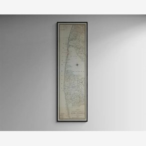 Jyllands vestkyst 1843 - Agger Kanalerne - 35x120 cm