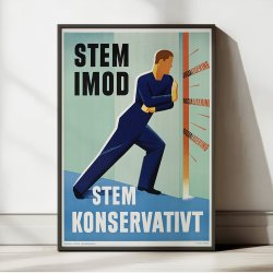 Konservativ valgplakat - Politisk plakat