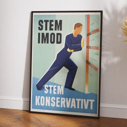 Konservativ valgplakat - Politisk plakat