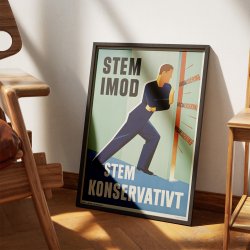 Konservativ valgplakat - Politisk plakat