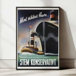 Mod sikker havn - Konservativ valgplakat