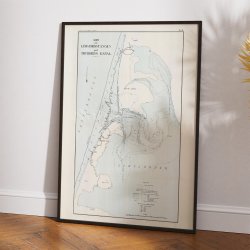 Limfjordstangen &amp; Thyborn Kanal 1883 - Skort