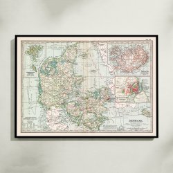 Danmark og Nordatlanten 1880 - Atlaskort