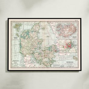 Danmark og Nordatlanten 1880 - Atlaskort