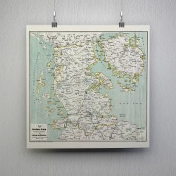 Schleswig, Fyn og Jylland 1864 - Kort