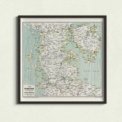 Schleswig, Fyn og Jylland 1864 - Kort