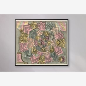 Fstningsbygning 1700-tallet - Militrkort