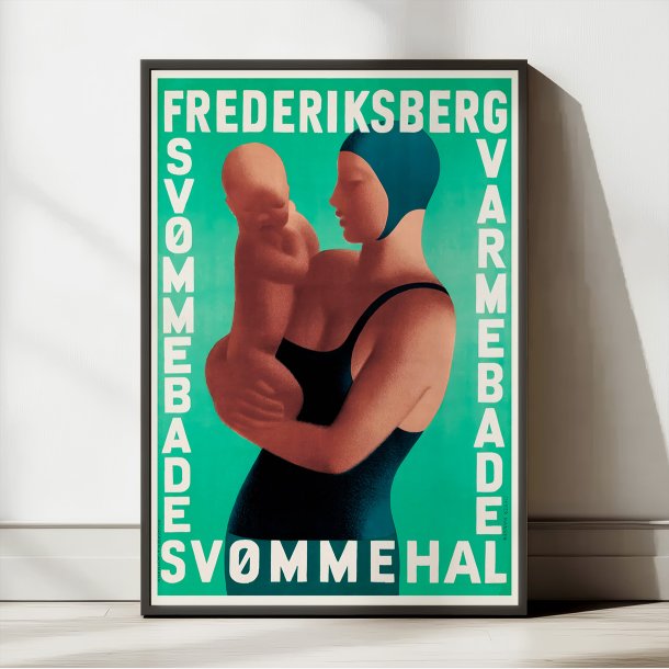 Frederiksberg Svmmehal - Reklameplakat