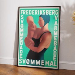 Frederiksberg Svmmehal - Reklameplakat