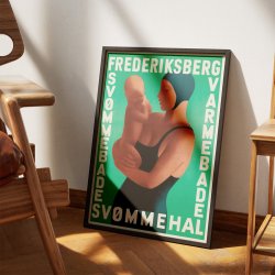 Frederiksberg Svmmehal - Reklameplakat