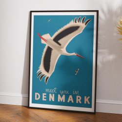 Stork - Meet You in Denmark - Turistplakat