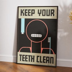 Keep Your Teeth Clean 1936 - WPA-plakat
