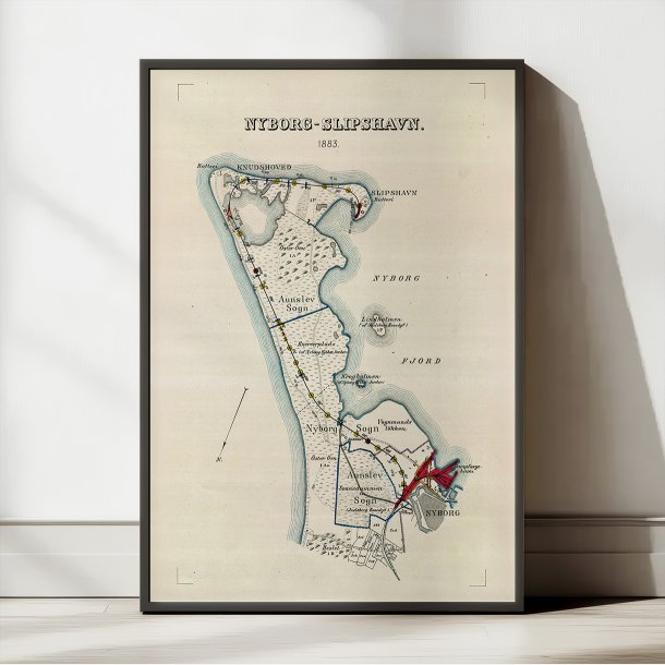 Nyborg &amp; Slipshavn 1883 - Kommunikationskort