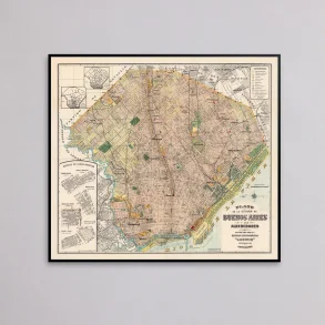 Buenos Aires Plan 1929 - Bykort