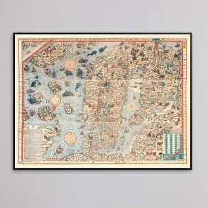 Carta Marina 1955 - Historisk kort