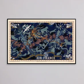 Air France Planisphere 1939 - Celestial kort