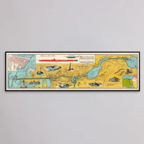 Suez Canal Notes 1928 - Informationskort