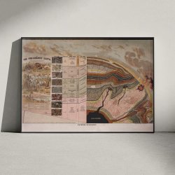 Pre-Adamite Earth 1887 - Geologisk planche