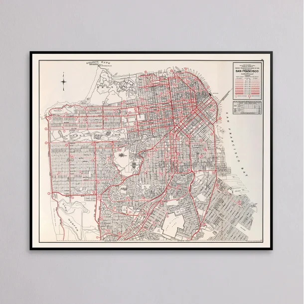 San Francisco County 1935 - Bykort