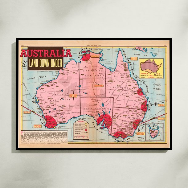 Australia Land Down Under 1942 - Milit�rkort