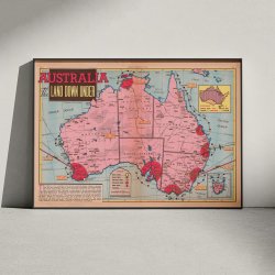 Australia Land Down Under 1942 - Milit�rkort