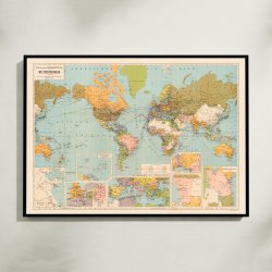 Postal Steamship Lines 1899 - Verdenskort