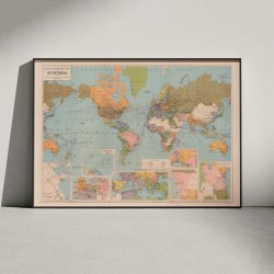 Postal Steamship Lines 1899 - Verdenskort