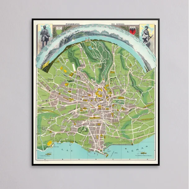 Panorama du Signal 1926 - Pictorial map