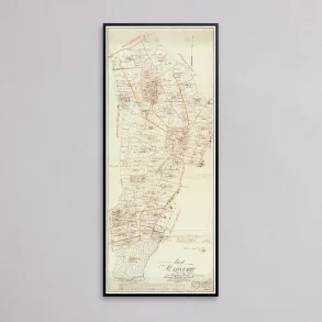 Havndrup By 1850 - Matrikelkort