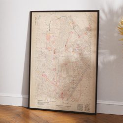 Charlottenlund Ordrup 1937 - Matrikelkort