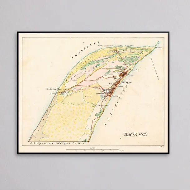 Skagen Markjorder 1870 - Matrikelkort