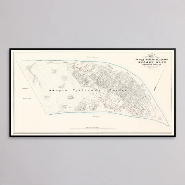 Skagen Landsogn 1912 - Sognekort