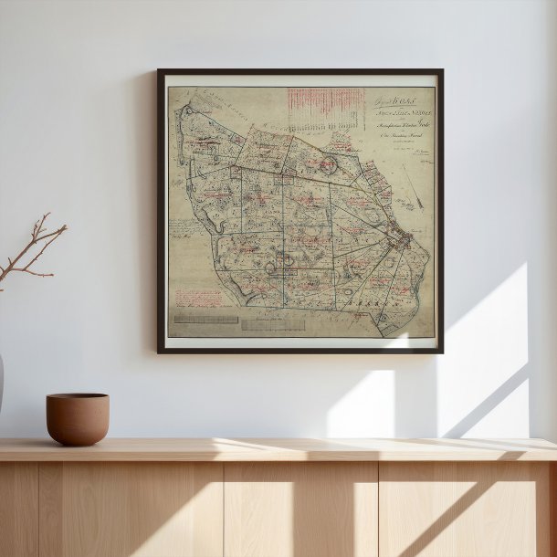 Lille N�stved 1862 - Matrikelkort