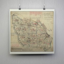 Lille N�stved 1862 - Matrikelkort