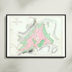 N�stved Konsumtionsgr�nse 1860 - Bykort