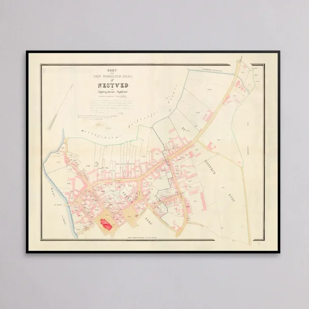 N�stved Bygrunde 1869 - Matrikelkort