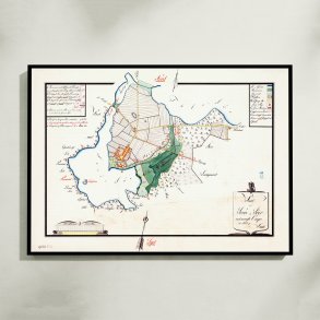 Sor� og S�er 1838 - Landskabskort