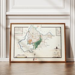 Sor� og S�er 1838 - Landskabskort