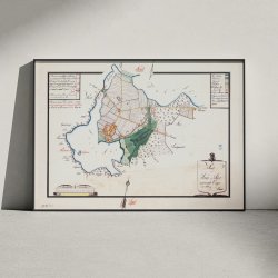 Sor� og S�er 1838 - Landskabskort