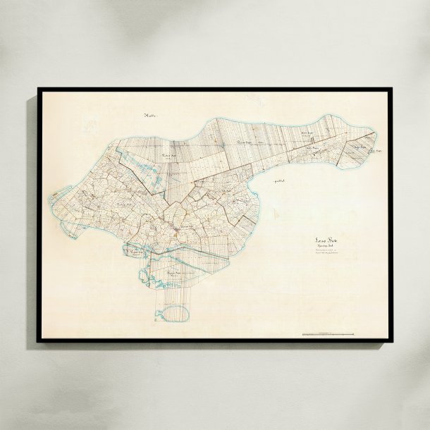 L�s� Herredskort 1895 - Landskabskort